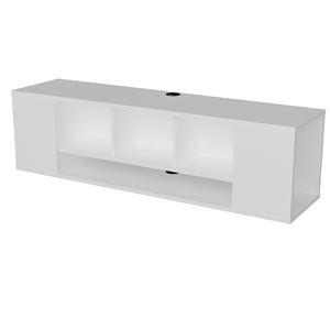 Έπιπλο Τηλεόρασης Kelefa Λευκό 135x35.2x39 εκ. Μελαμίνης
