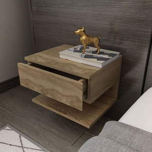 Κομοδίνο Galatista Δρυς Oud 45x36.8x31.4 εκ. Μελαμίνης