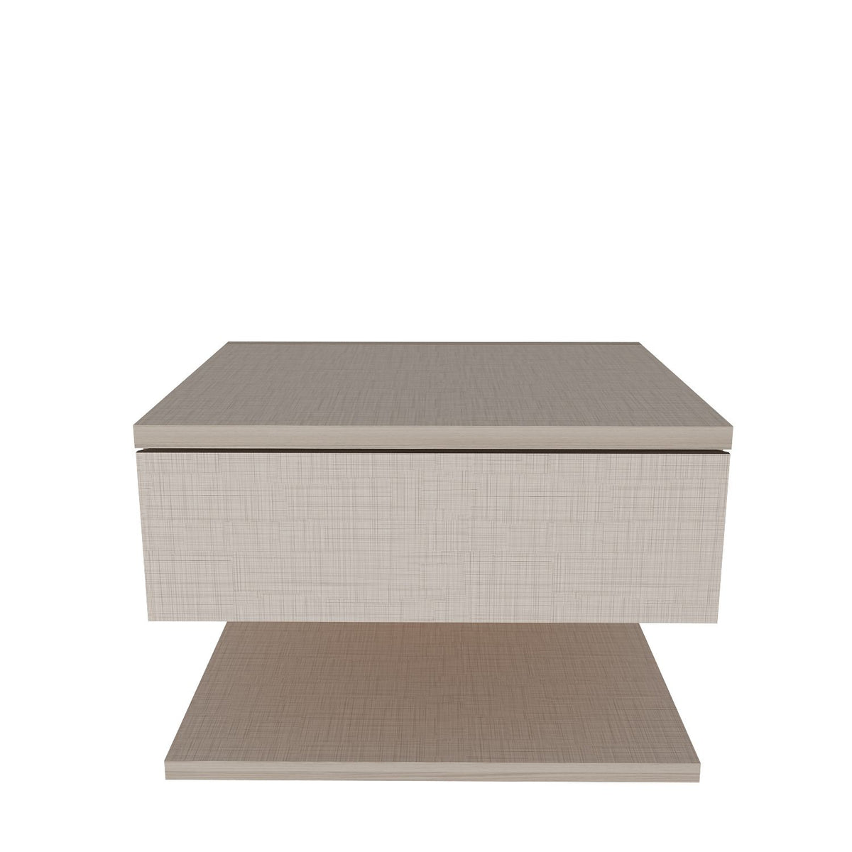 Κομοδίνο Galatista Μπεζ 45x36.8x31.4 εκ. Μελαμίνης