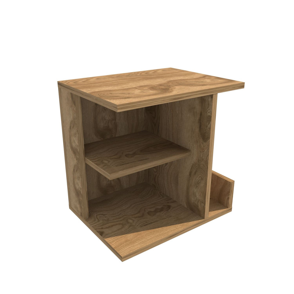 Κομοδίνο Arkoi Δρυς Oud 45x35x45 εκ. Μελαμίνης