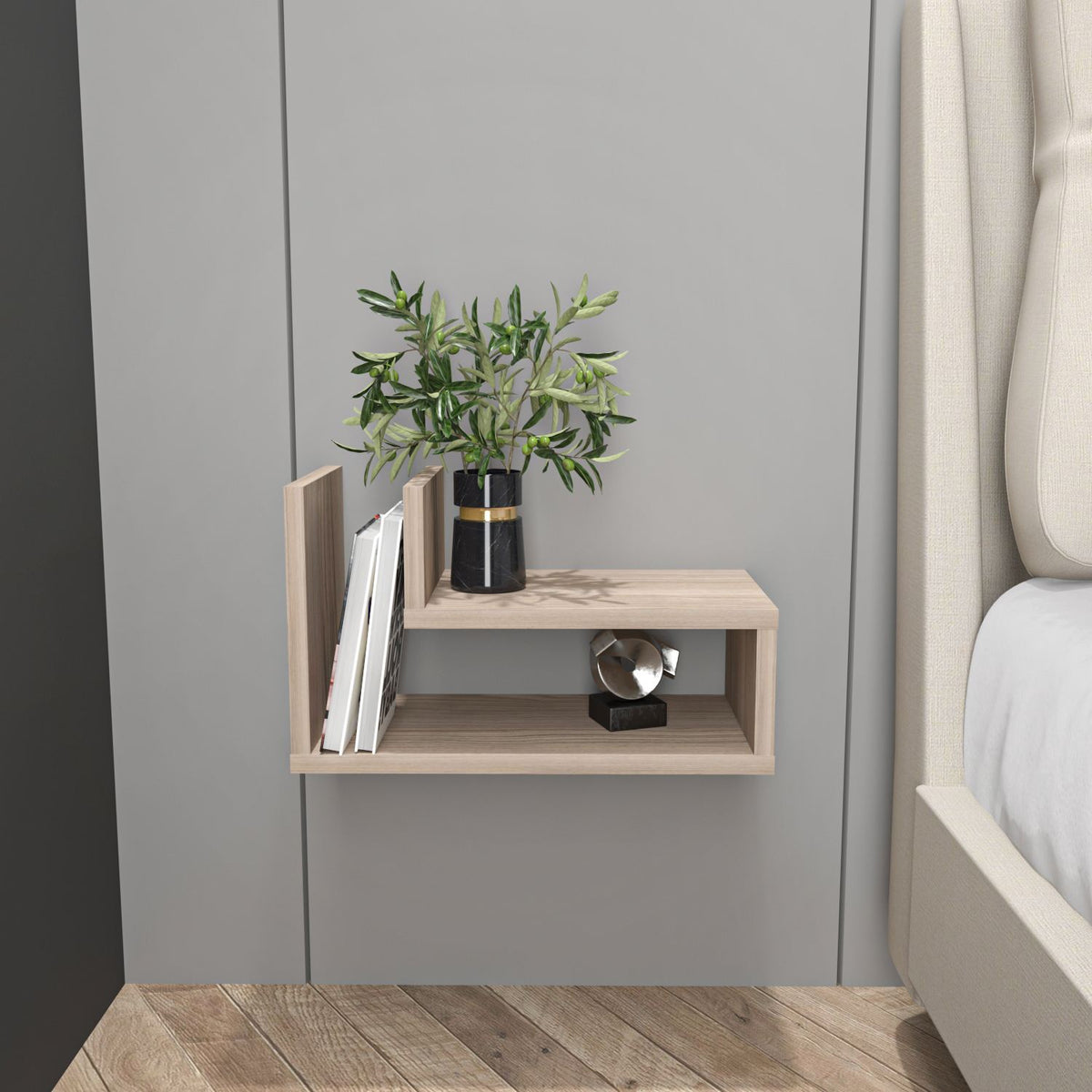 Κομοδίνο Asfaka Cordoba 45x22x26.8 εκ. Μελαμίνης
