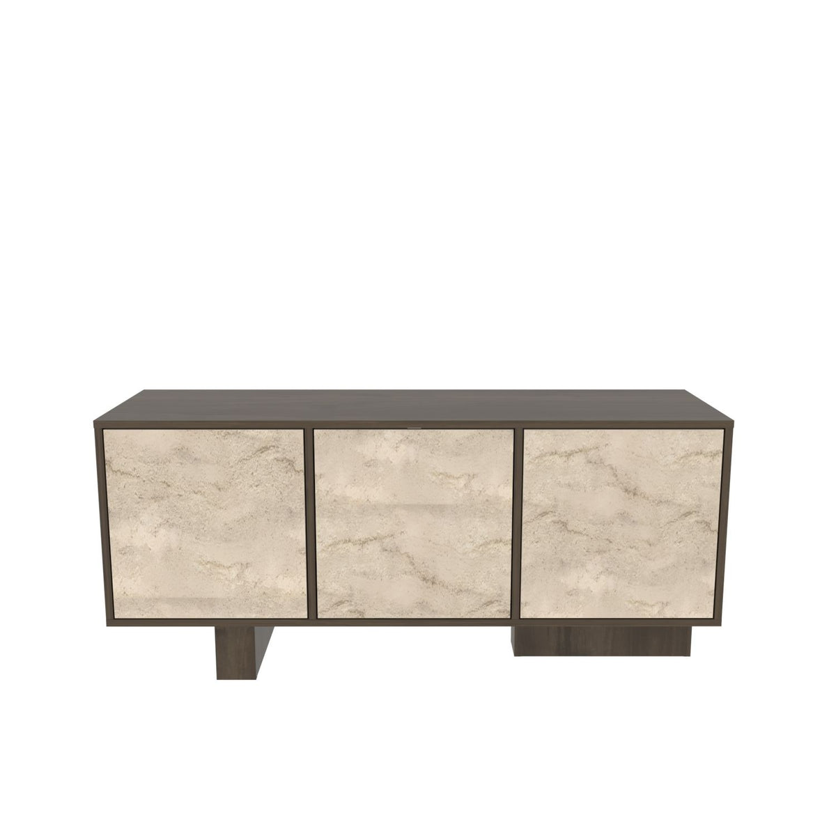 Μπουφές Krathis Καρυδί - Travertine 150x45x51.5 εκ. Μελαμίνης