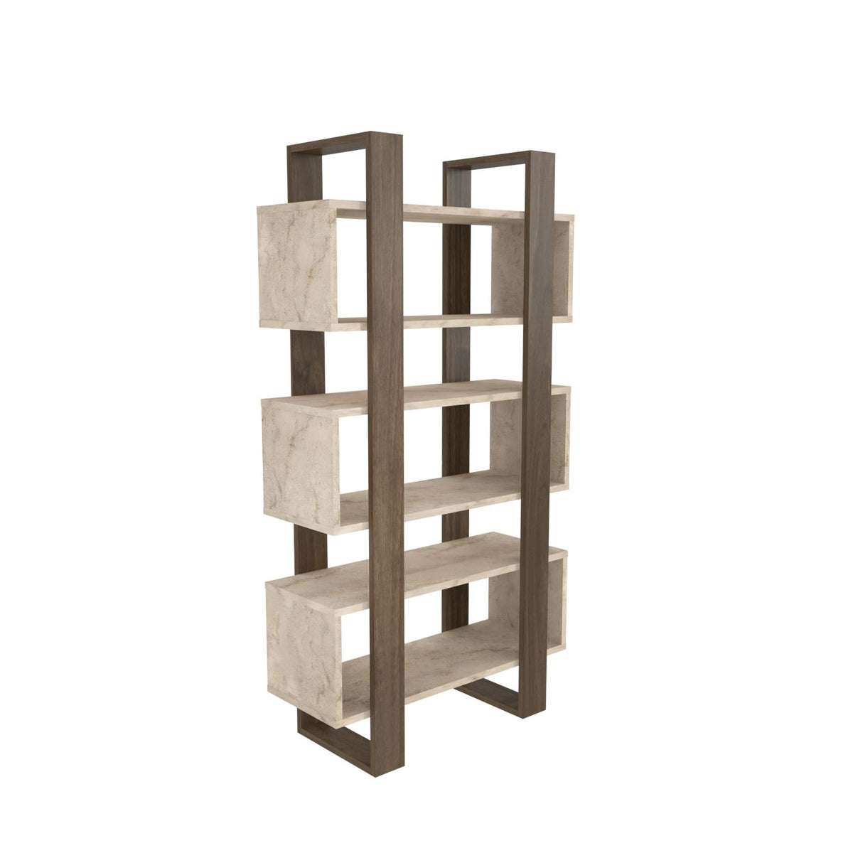 Βιβλιοθήκη Iliokastro Καρυδί - Travertine 80x150 εκ. Μελαμίνης
