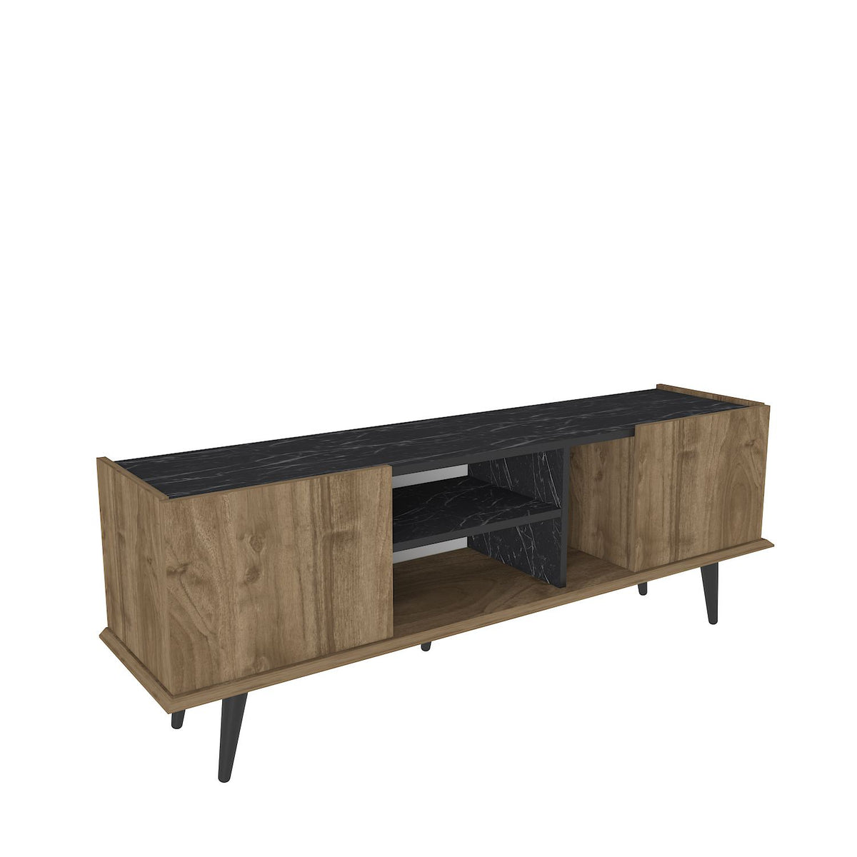 Έπιπλο Τηλεόρασης Artotina Καρυδί - Bendire 154.4x31.3x56.6 εκ. Μελαμίνης