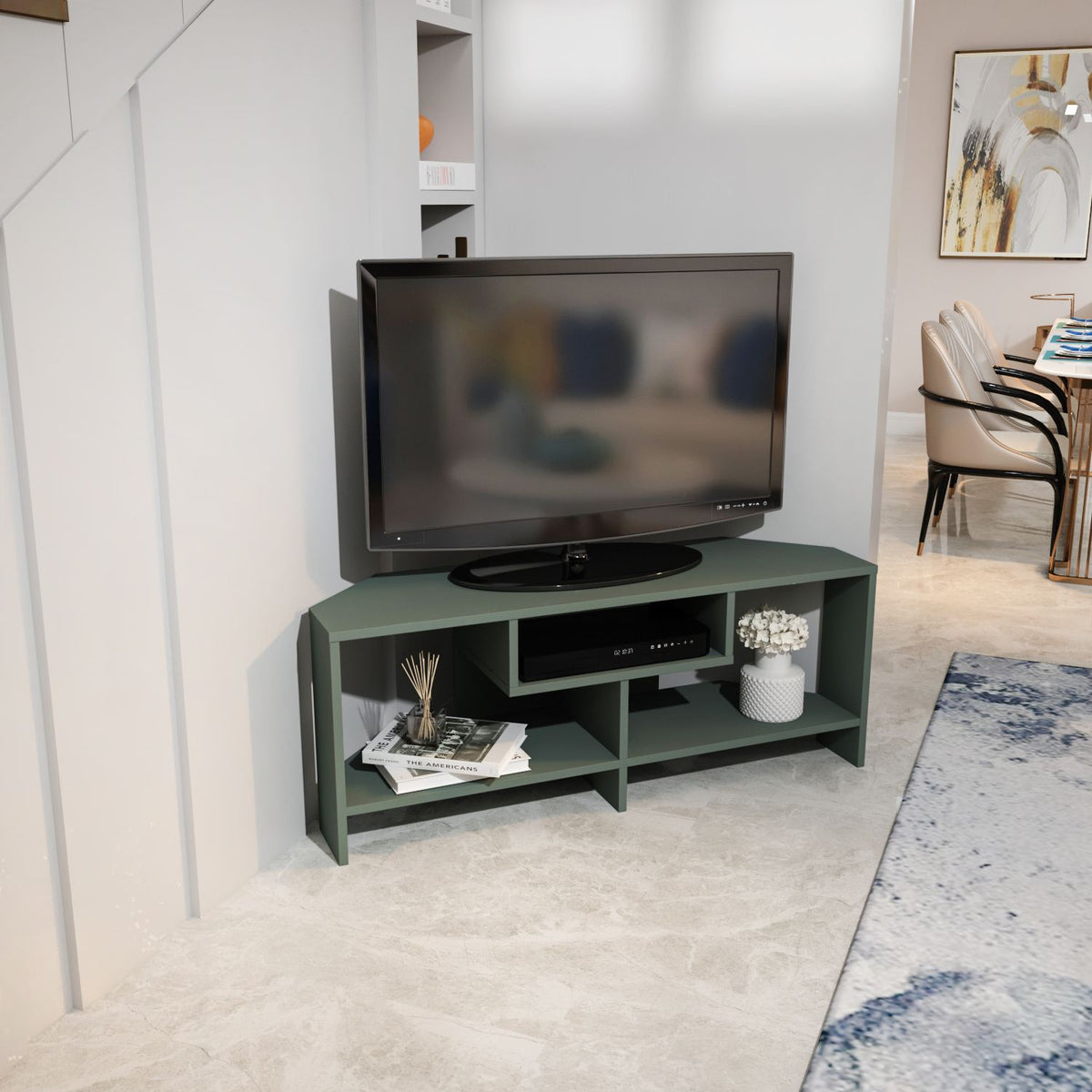 Έπιπλο Τηλεόρασης Avlonari Πράσινο 120x35x46.8 εκ. Μελαμίνης