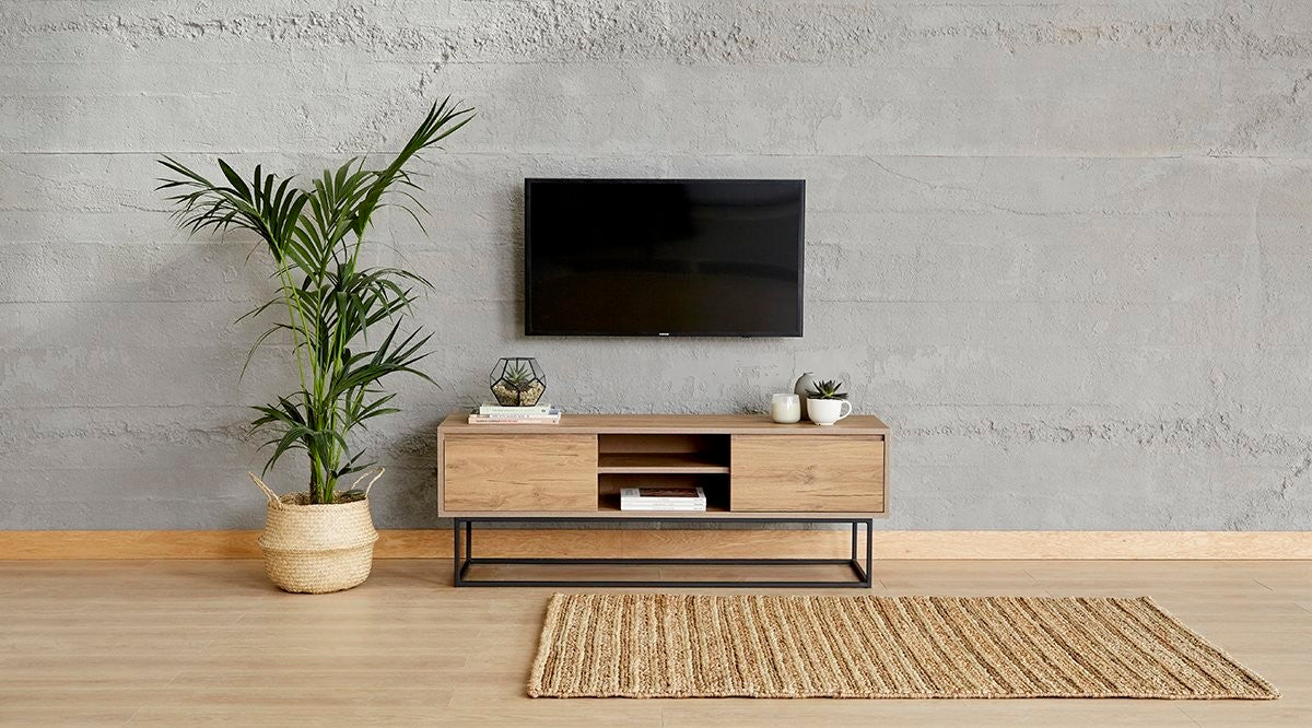 Έπιπλο Τηλεόρασης Arkesini Καρυδί 140x40x50 εκ. Μελαμίνης