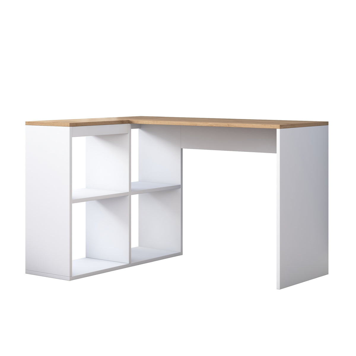 Γραφείο Larissa Δρυς - Λευκό 120x50x74.8 εκ. Μελαμίνης