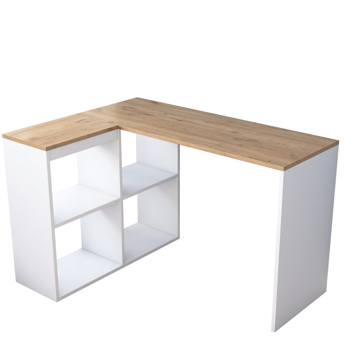 Γραφείο Larissa Δρυς - Λευκό 120x50x74.8 εκ. Μελαμίνης