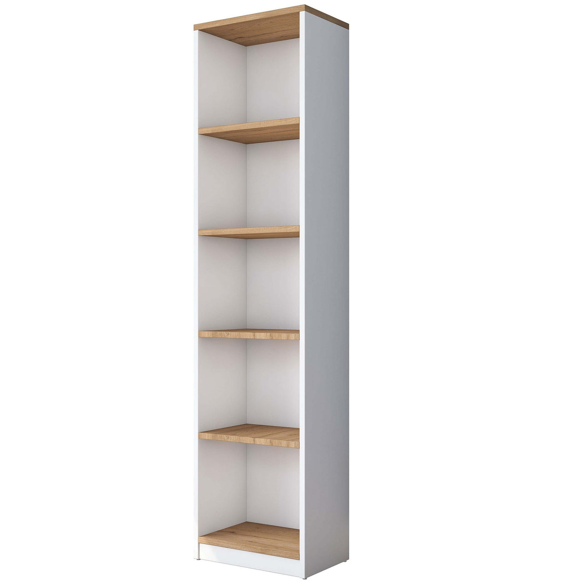 Γραφείο Lemonakia Με Ράφια Καρυδί - Λευκό 160x45x161.8 εκ. Μελαμίνης
