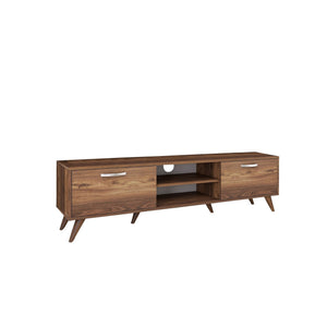 Έπιπλο Τηλεόρασης Monemvasia Καρυδί 180x35x48.6 εκ. Μελαμίνης