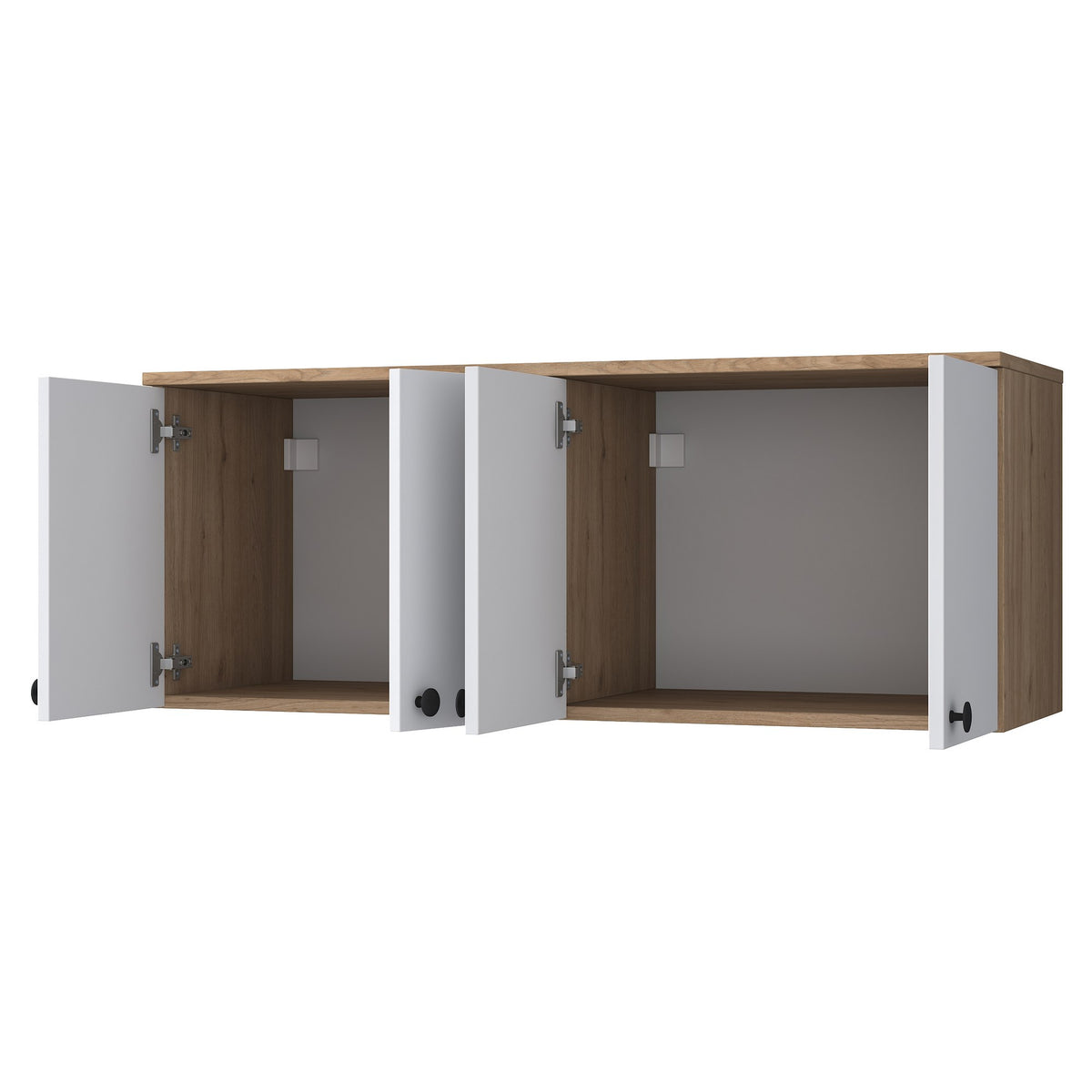 Στήλη Αποθήκευσης Dafnoudi Καρυδί - Λευκό 120x42.5x46.8 εκ. Μελαμίνης