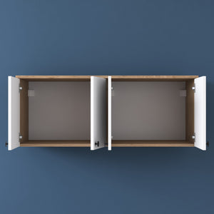 Στήλη Αποθήκευσης Dafnoudi Καρυδί - Λευκό 120x42.5x46.8 εκ. Μελαμίνης