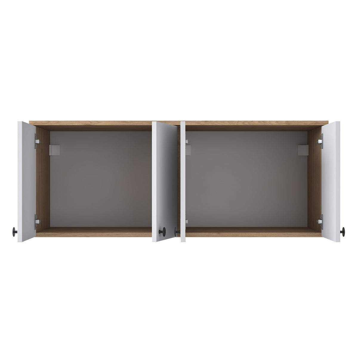 Στήλη Αποθήκευσης Dafnoudi Καρυδί - Λευκό 120x42.5x46.8 εκ. Μελαμίνης