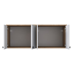 Στήλη Αποθήκευσης Dafnoudi Καρυδί - Λευκό 120x42.5x46.8 εκ. Μελαμίνης