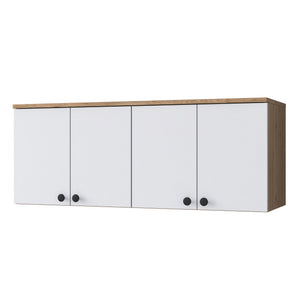 Στήλη Αποθήκευσης Dafnoudi Καρυδί - Λευκό 120x42.5x46.8 εκ. Μελαμίνης