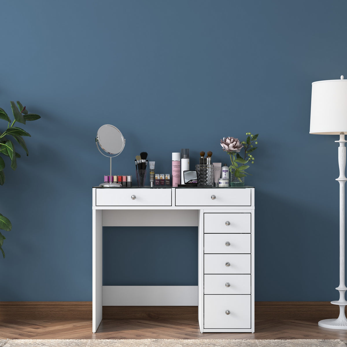 Τουαλέτα Elaiofyto Λευκό 90x44.5x79.8 εκ. Μελαμίνης