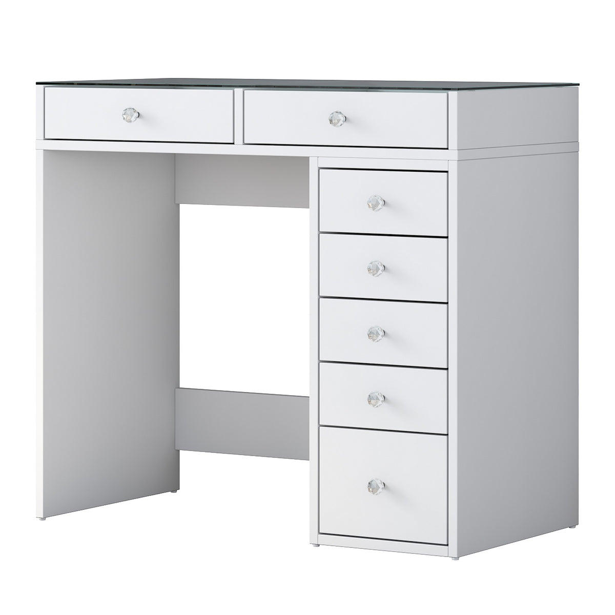 Τουαλέτα Elaiofyto Λευκό 90x44.5x79.8 εκ. Μελαμίνης