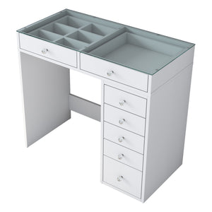 Τουαλέτα Elaiofyto Λευκό 90x44.5x79.8 εκ. Μελαμίνης