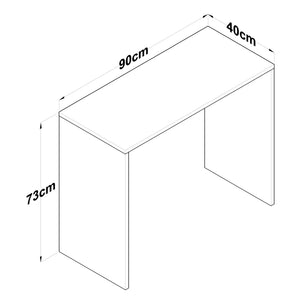 Γραφείο Lechaio Καρυδί 90x40x73 εκ. Μελαμίνης