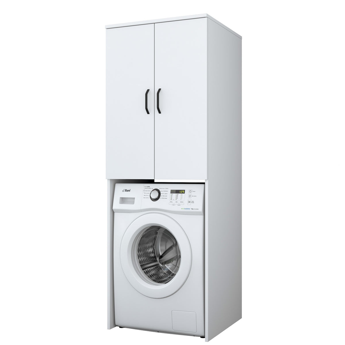 Ντουλάπι Πλυντηρίου Tochni Λευκό 65x62.5x181.8 εκ. Μελαμίνης