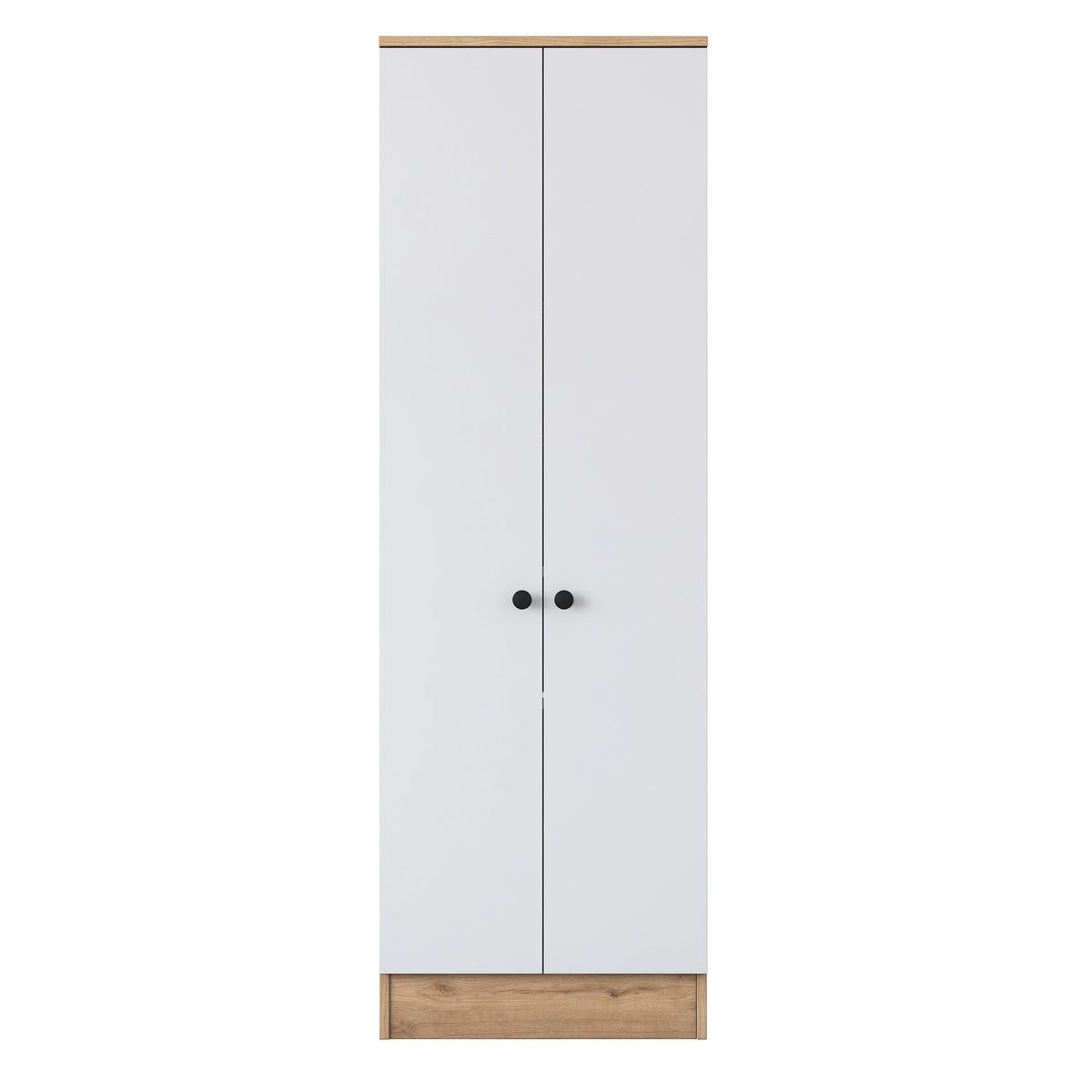 Ντουλάπα Vatera Καρυδί - Λευκό 59.8x37.5x182.8 εκ. Μελαμίνης
