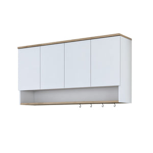 Ντουλάπι Τοίχου Ouranoupoli Καρυδί - Λευκό 120x27.5x61.8 εκ. Μελαμίνης