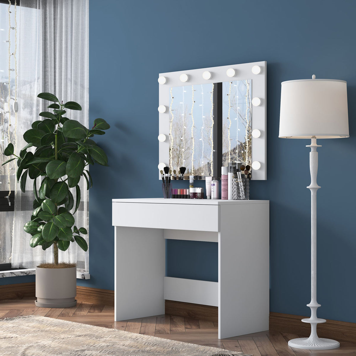 Τουαλέτα Isari Λευκό 90x45x76.8 εκ. Μελαμίνης