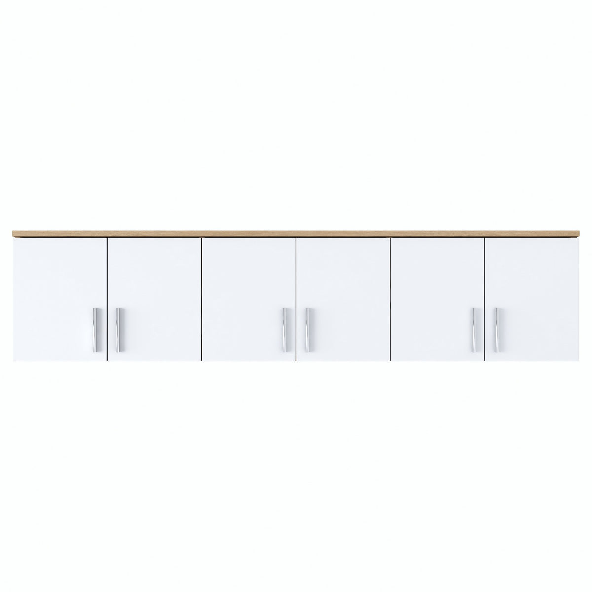 Ράφι Τοίχου Paleros Καρυδί - Λευκό 180x37.5x41.4 εκ. Μελαμίνης