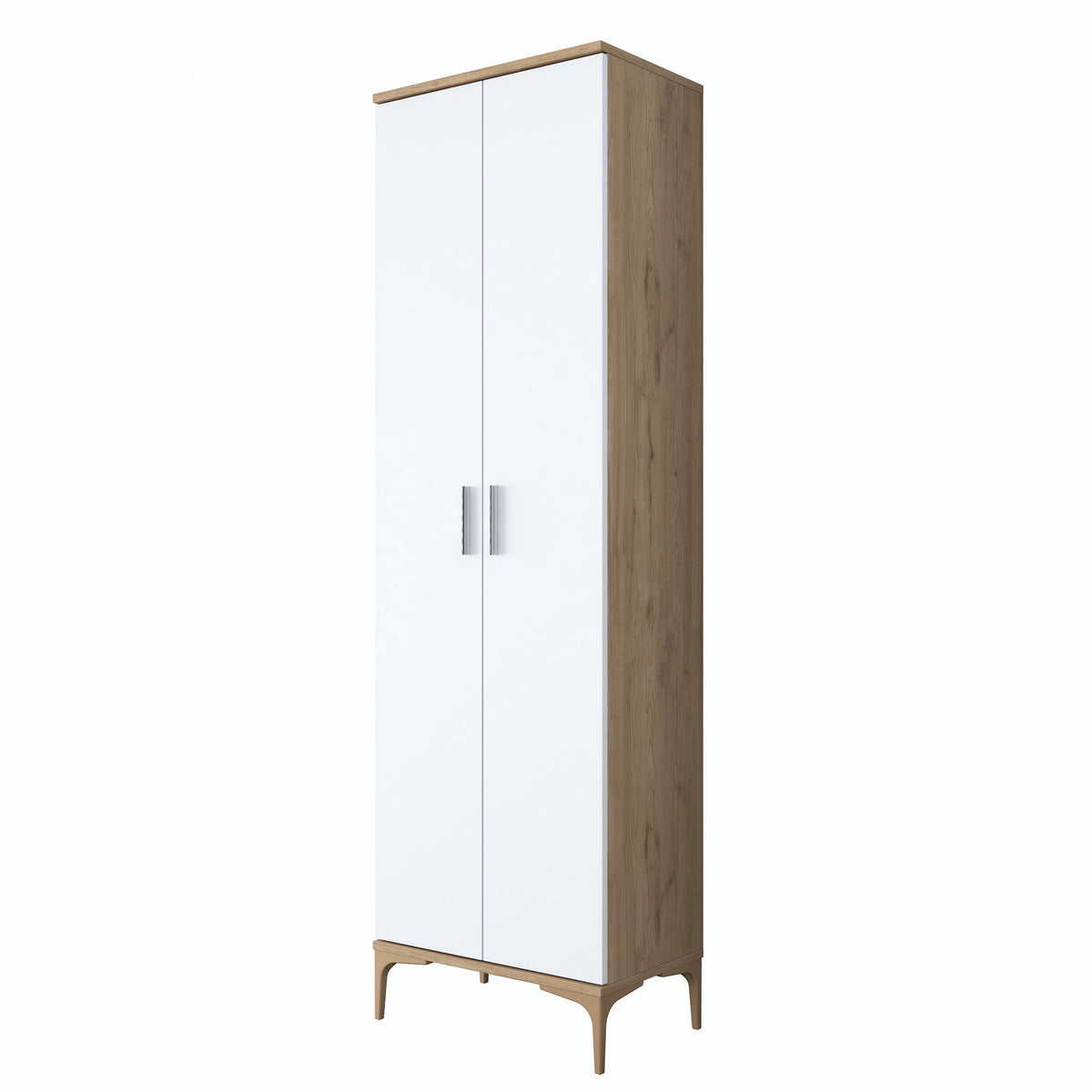 Έπιπλο Εισόδου Kalyvia Καρυδί - Λευκό 60x37.5x198.6 εκ. Μελαμίνης