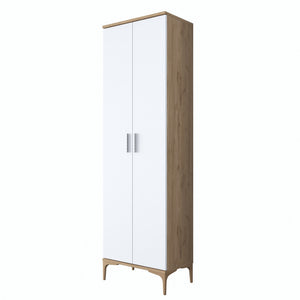 Έπιπλο Εισόδου Kalyvia Καρυδί - Λευκό 60x37.5x198.6 εκ. Μελαμίνης