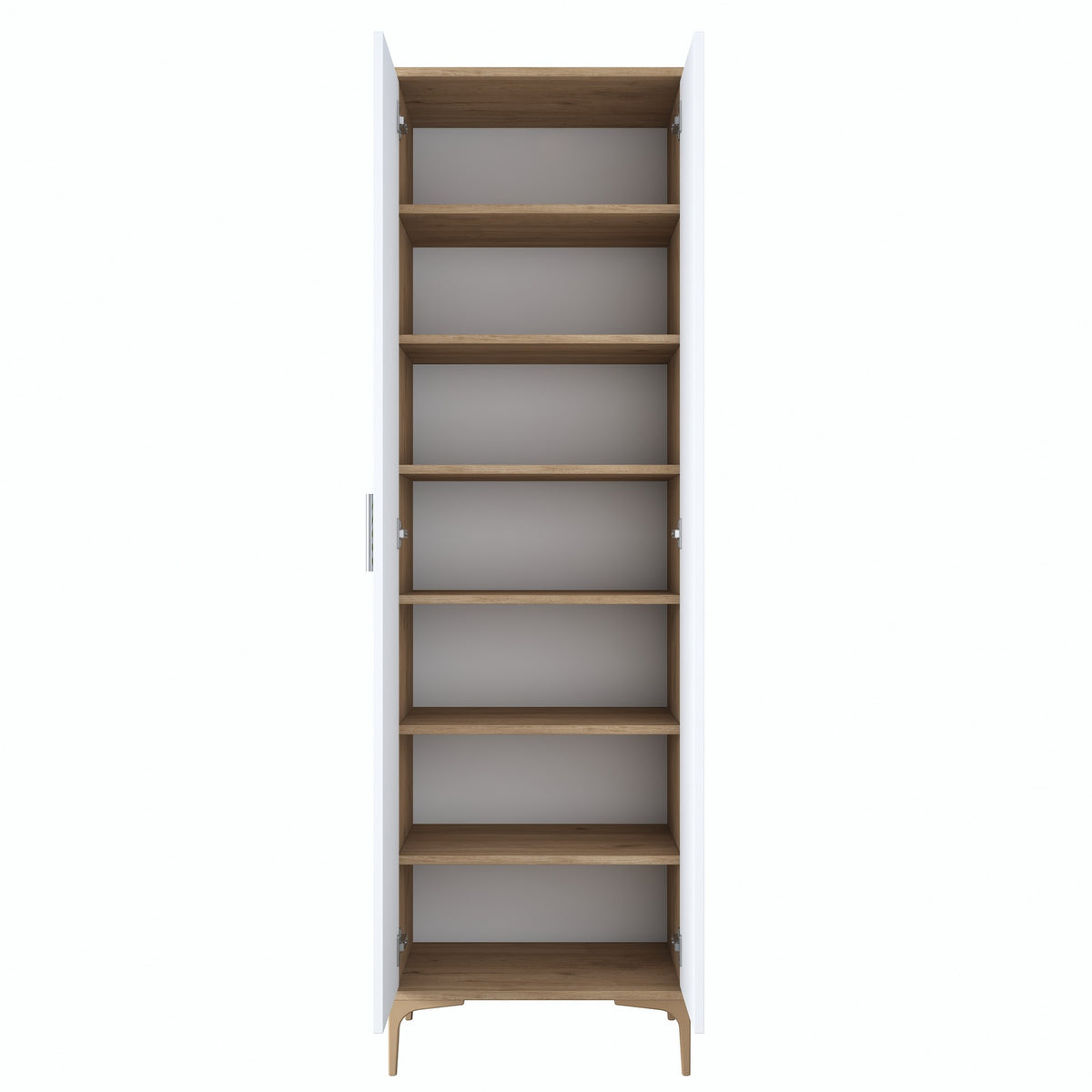 Έπιπλο Εισόδου Kalyvia Καρυδί - Λευκό 60x37.5x198.6 εκ. Μελαμίνης