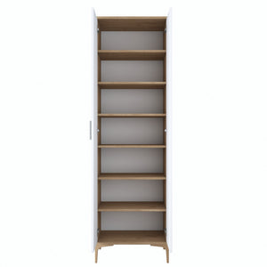 Έπιπλο Εισόδου Kalyvia Καρυδί - Λευκό 60x37.5x198.6 εκ. Μελαμίνης