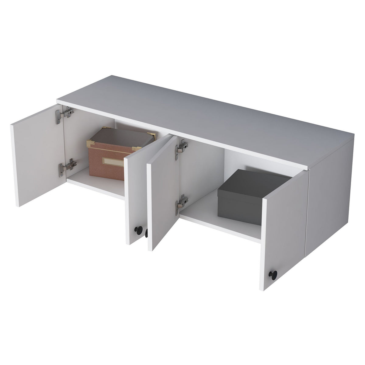 Ντουλάπι Τοίχου Papingo Λευκό 119.6x37.5x43.6 εκ. Μελαμίνης - Pakobazaar