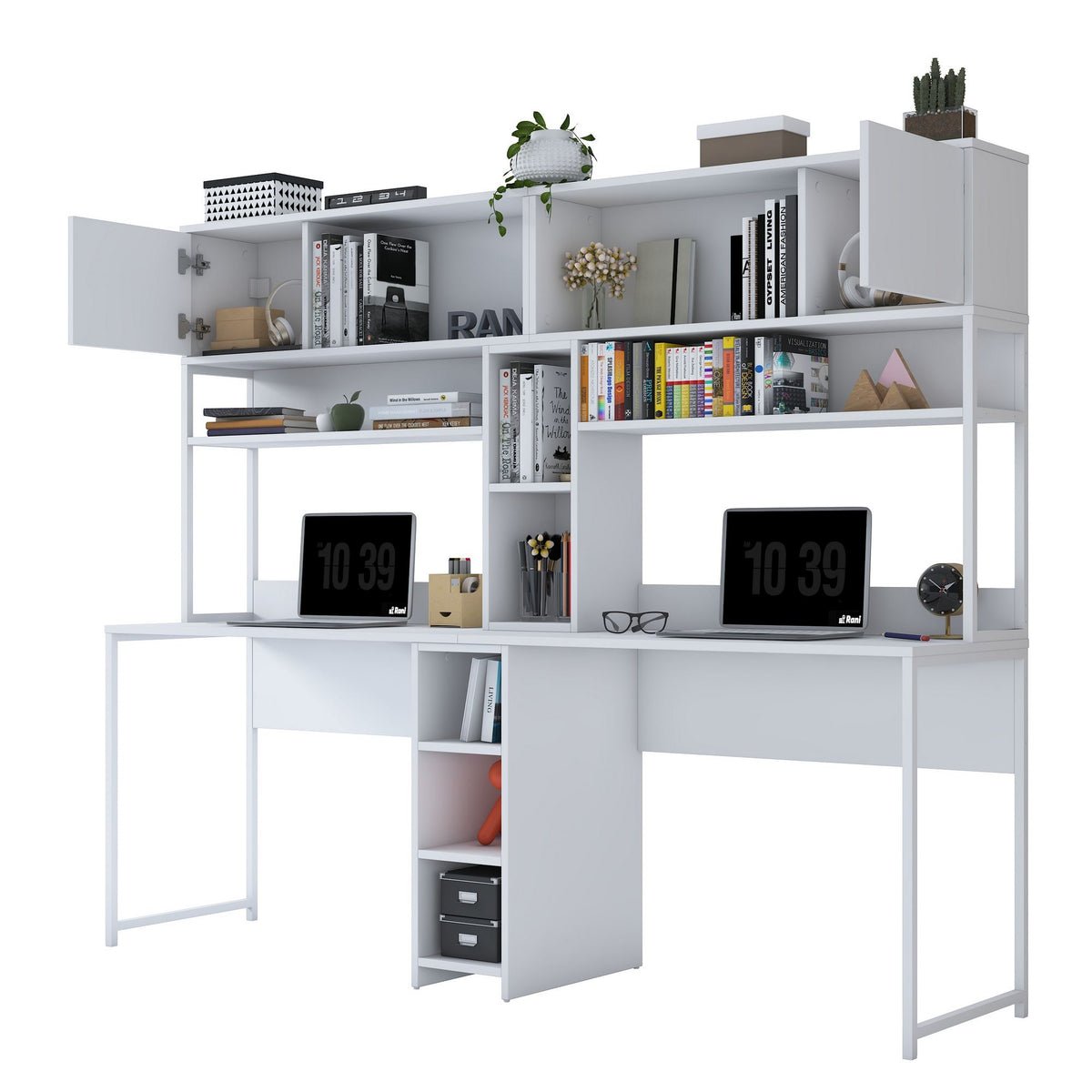 Γραφείο Lavrio Λευκό 210x50x170.5 εκ. Μελαμίνης