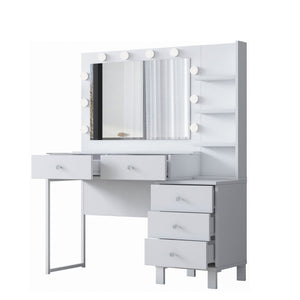Τουαλέτα Kastanea Λευκό 120x40x141.8 εκ. Μελαμίνης - Pakobazaar