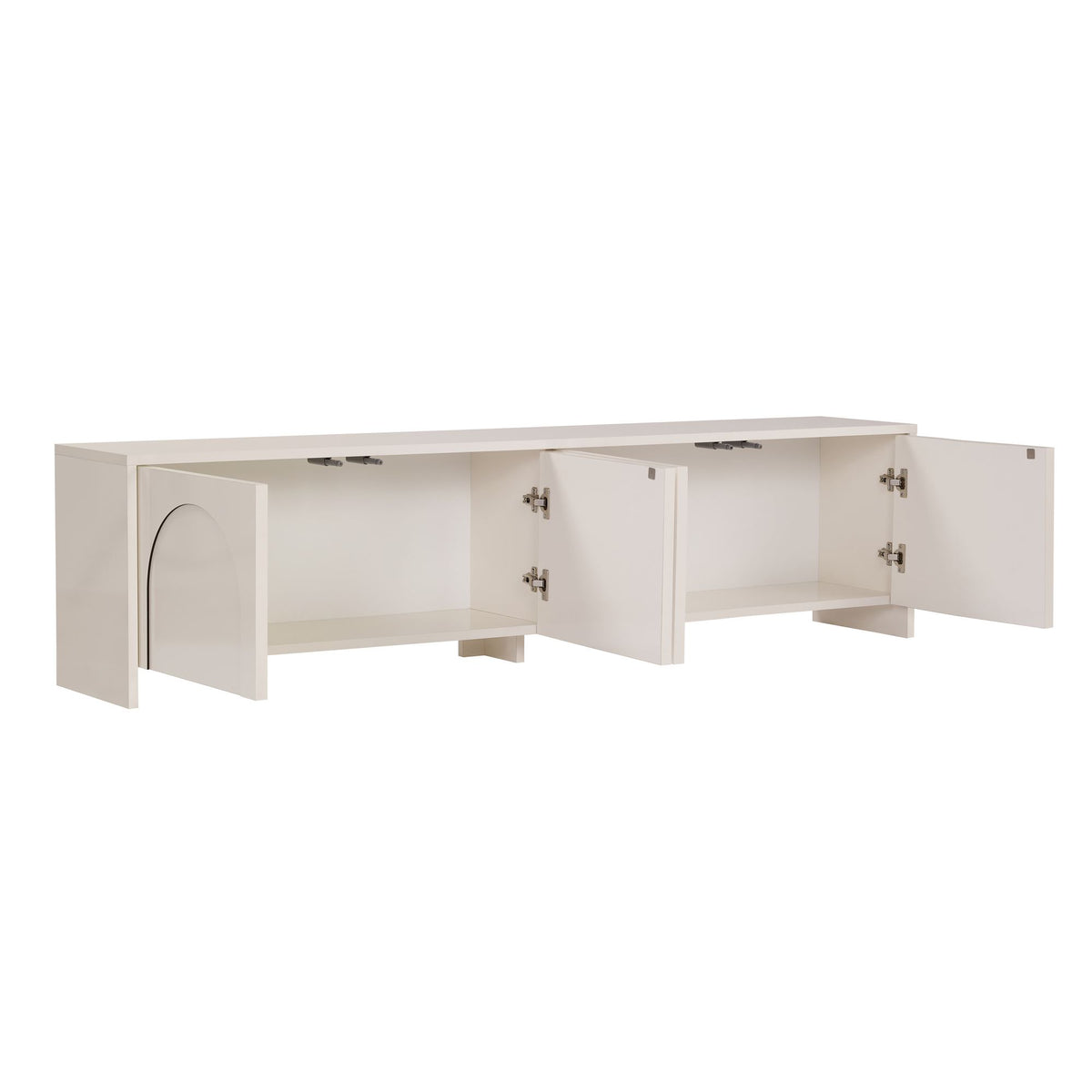 Έπιπλο Τηλεόρασης Sounio Κρεμ 180x32x45 εκ. Μελαμίνης - Pakobazaar