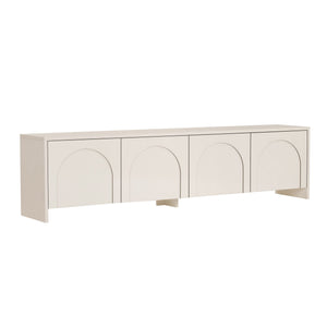 Έπιπλο Τηλεόρασης Sounio Κρεμ 180x32x45 εκ. Μελαμίνης - Pakobazaar