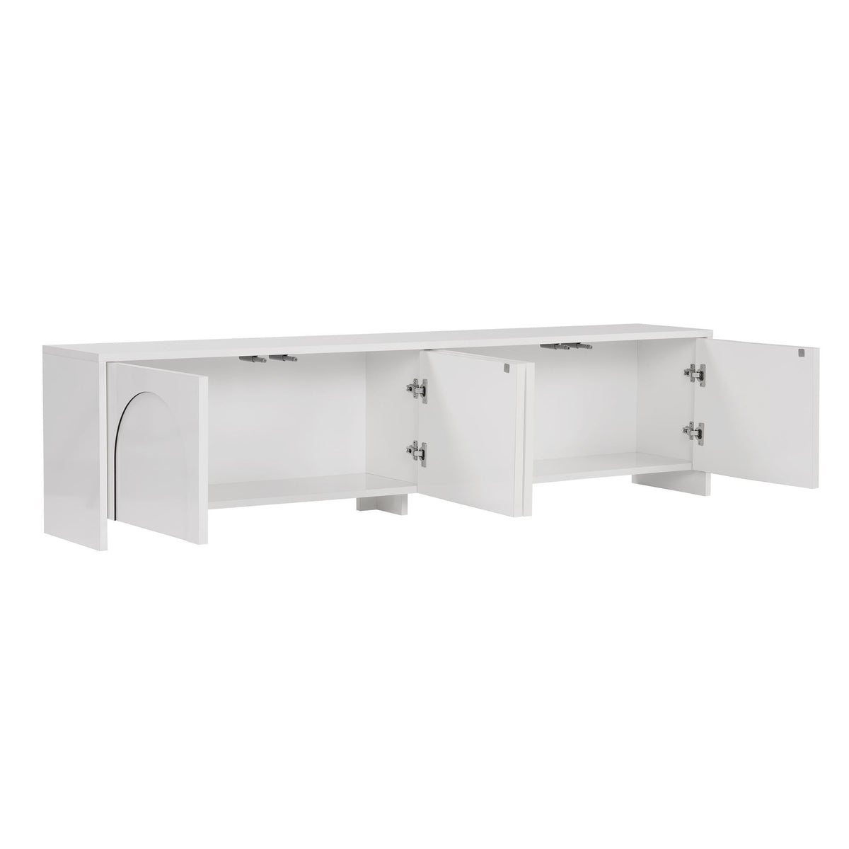 Έπιπλο Τηλεόρασης Sounio Λευκό 180x32x45 εκ. Μελαμίνης