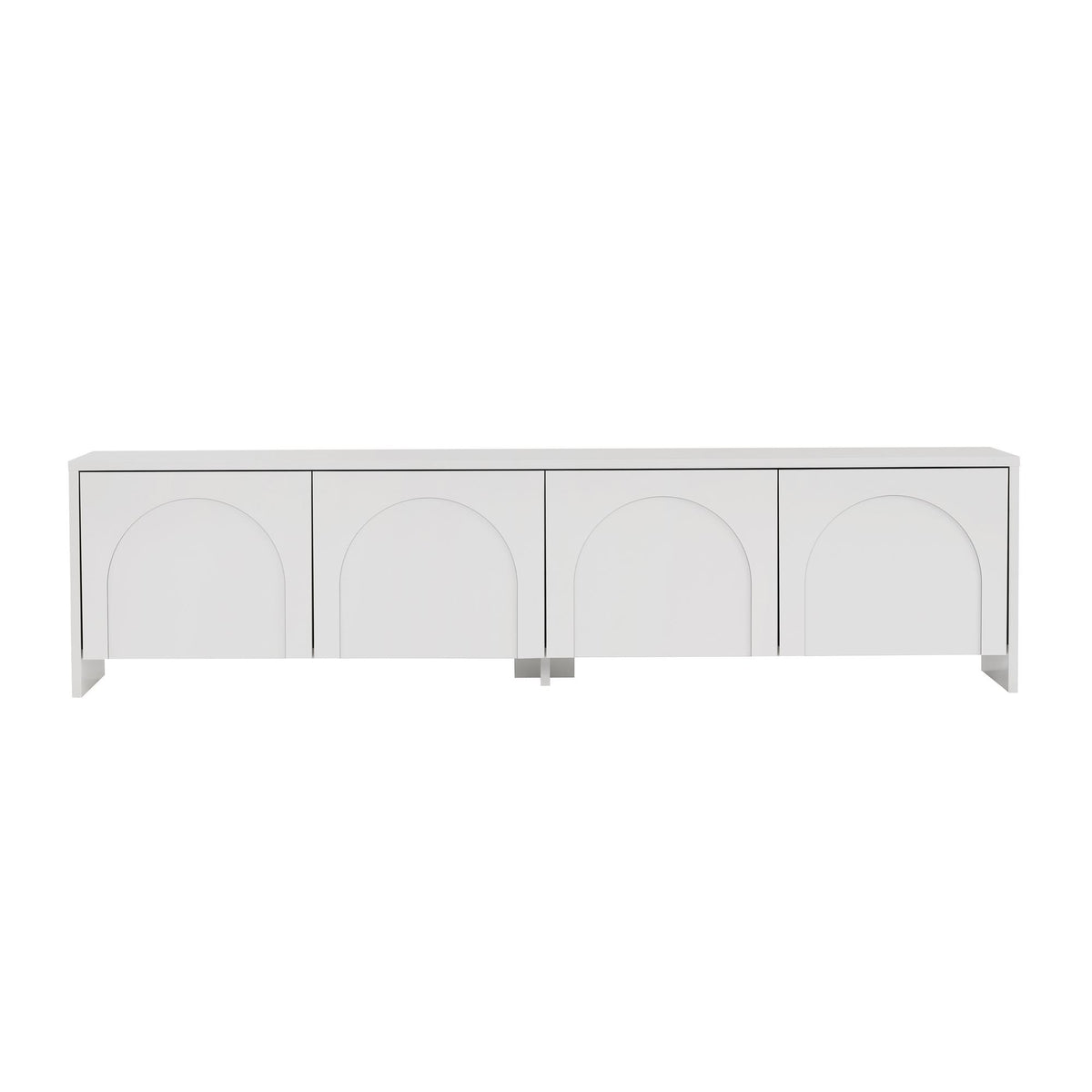 Έπιπλο Τηλεόρασης Sounio Λευκό 180x32x45 εκ. Μελαμίνης