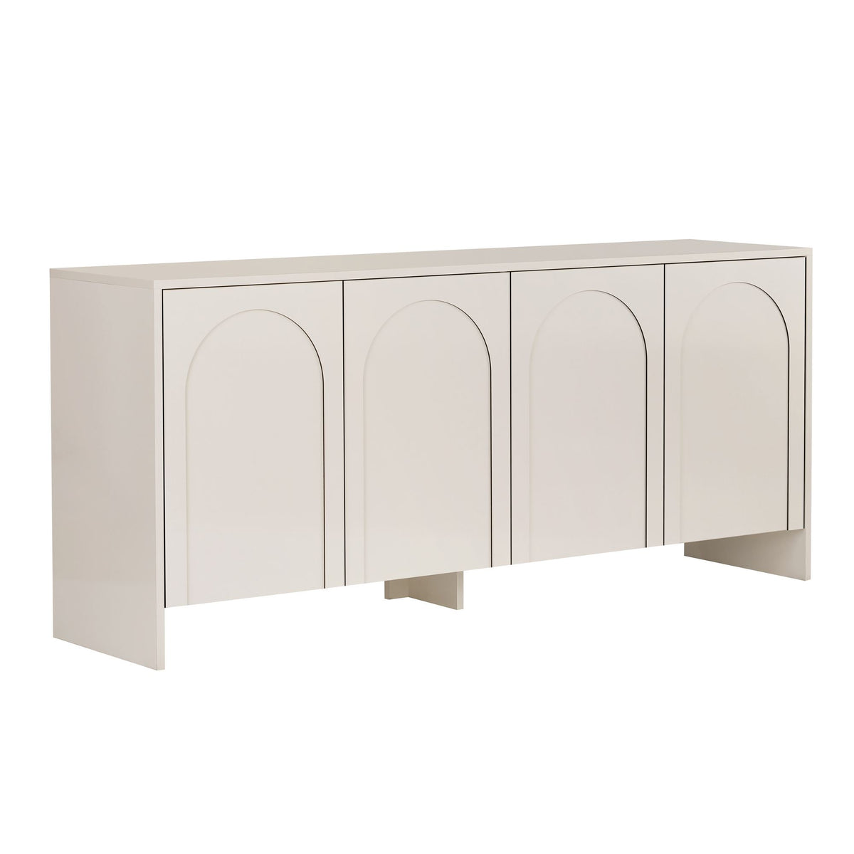 Κονσόλα Nemea Κρεμ 180x45x80 εκ. Μελαμίνης
