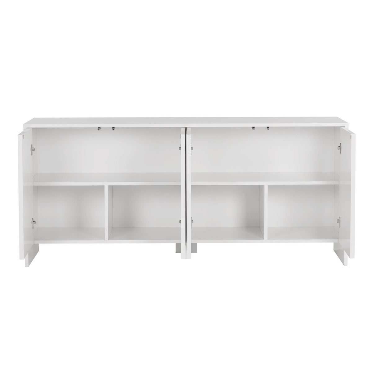 Κονσόλα Nemea Λευκό 180x45x80 εκ. Μελαμίνης - Pakobazaar
