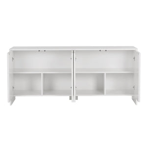 Κονσόλα Nemea Λευκό 180x45x80 εκ. Μελαμίνης - Pakobazaar