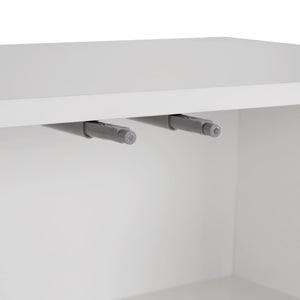 Κονσόλα Nemea Λευκό 180x45x80 εκ. Μελαμίνης - Pakobazaar