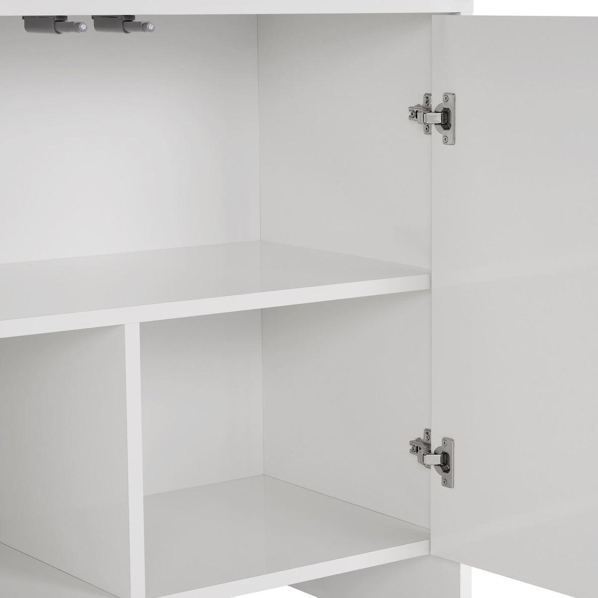 Κονσόλα Nemea Λευκό 180x45x80 εκ. Μελαμίνης - Pakobazaar
