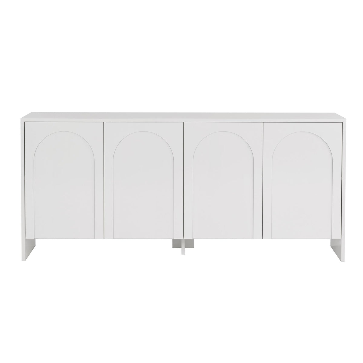Κονσόλα Nemea Λευκό 180x45x80 εκ. Μελαμίνης - Pakobazaar
