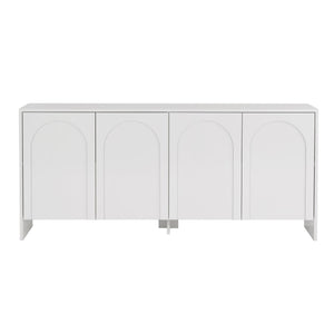 Κονσόλα Nemea Λευκό 180x45x80 εκ. Μελαμίνης - Pakobazaar