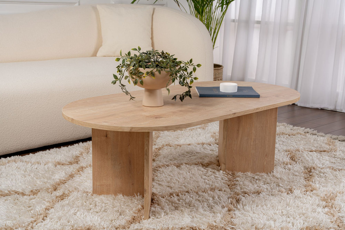 Τραπεζάκι Σαλονιού Glossa Δρυς Sapphire 119x60x40 εκ. Μελαμίνης