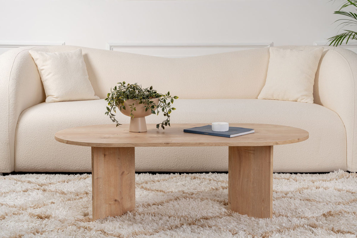 Τραπεζάκι Σαλονιού Glossa Δρυς Sapphire 119x60x40 εκ. Μελαμίνης