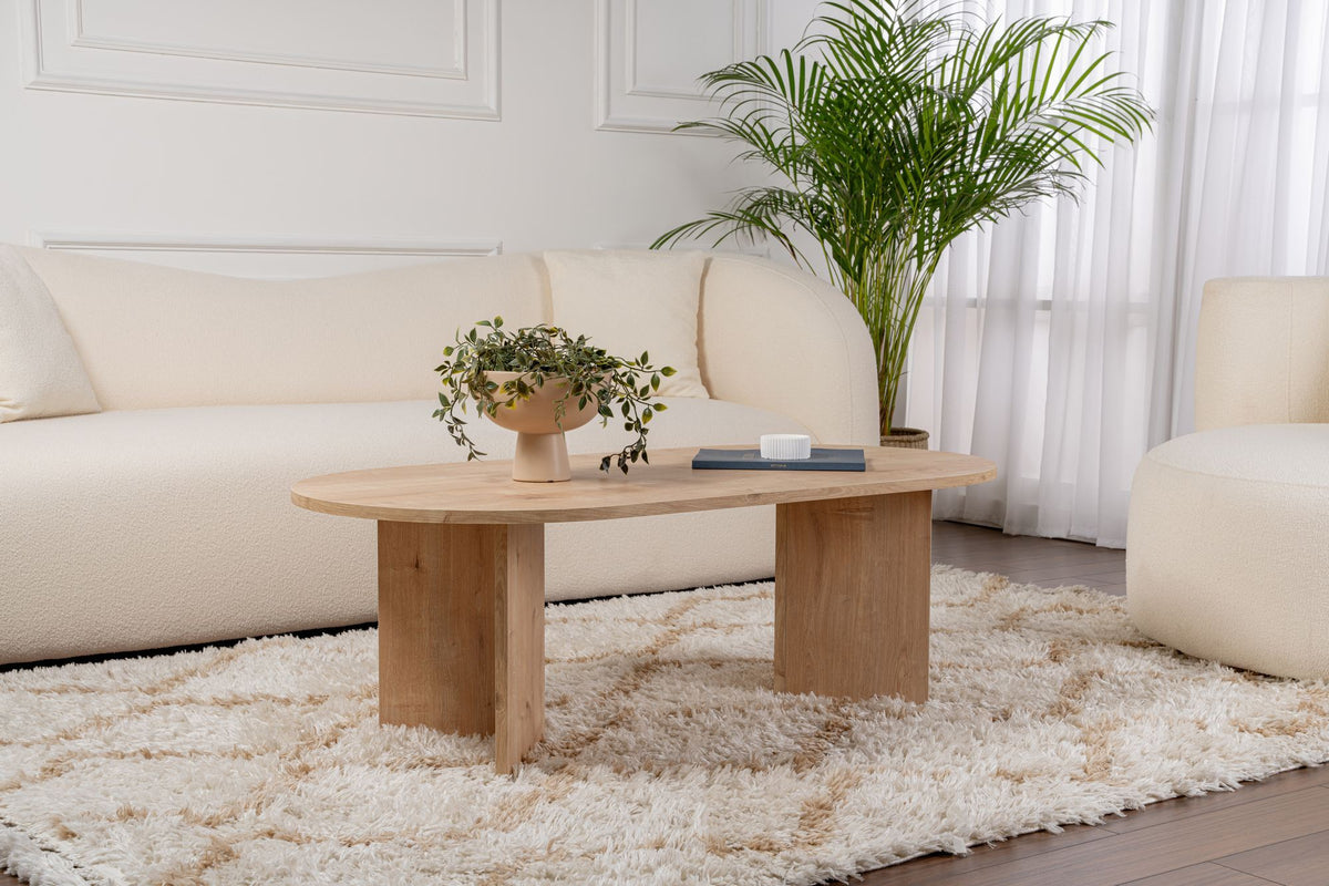 Τραπεζάκι Σαλονιού Glossa Δρυς Sapphire 119x60x40 εκ. Μελαμίνης