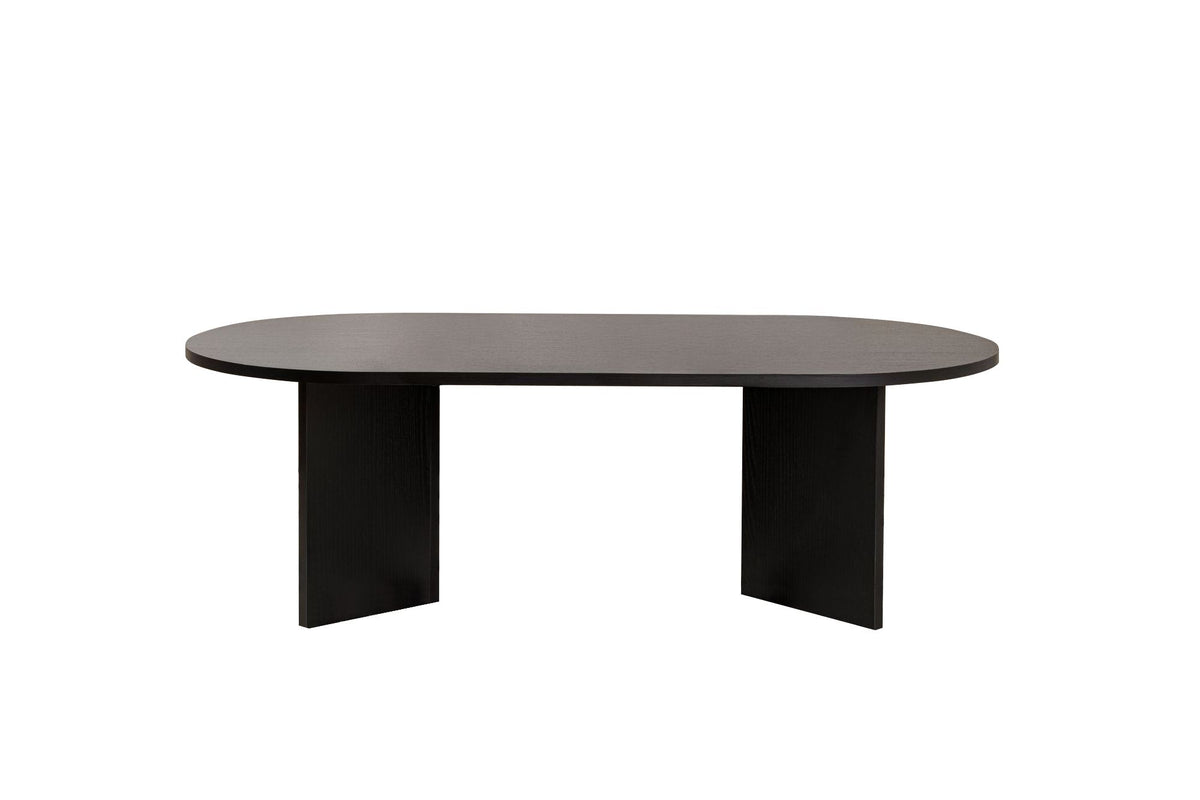 Τραπεζάκι Σαλονιού Glossa Μαύρο Ξύλο 119x60x40 εκ. Μελαμίνης